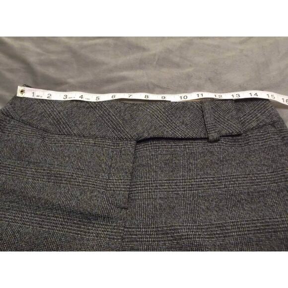 Apt. 9 Ava Woman's Sz.6 Black Gray Plaid Cropped Capri Dress Pants Office - Picture 6 of 10